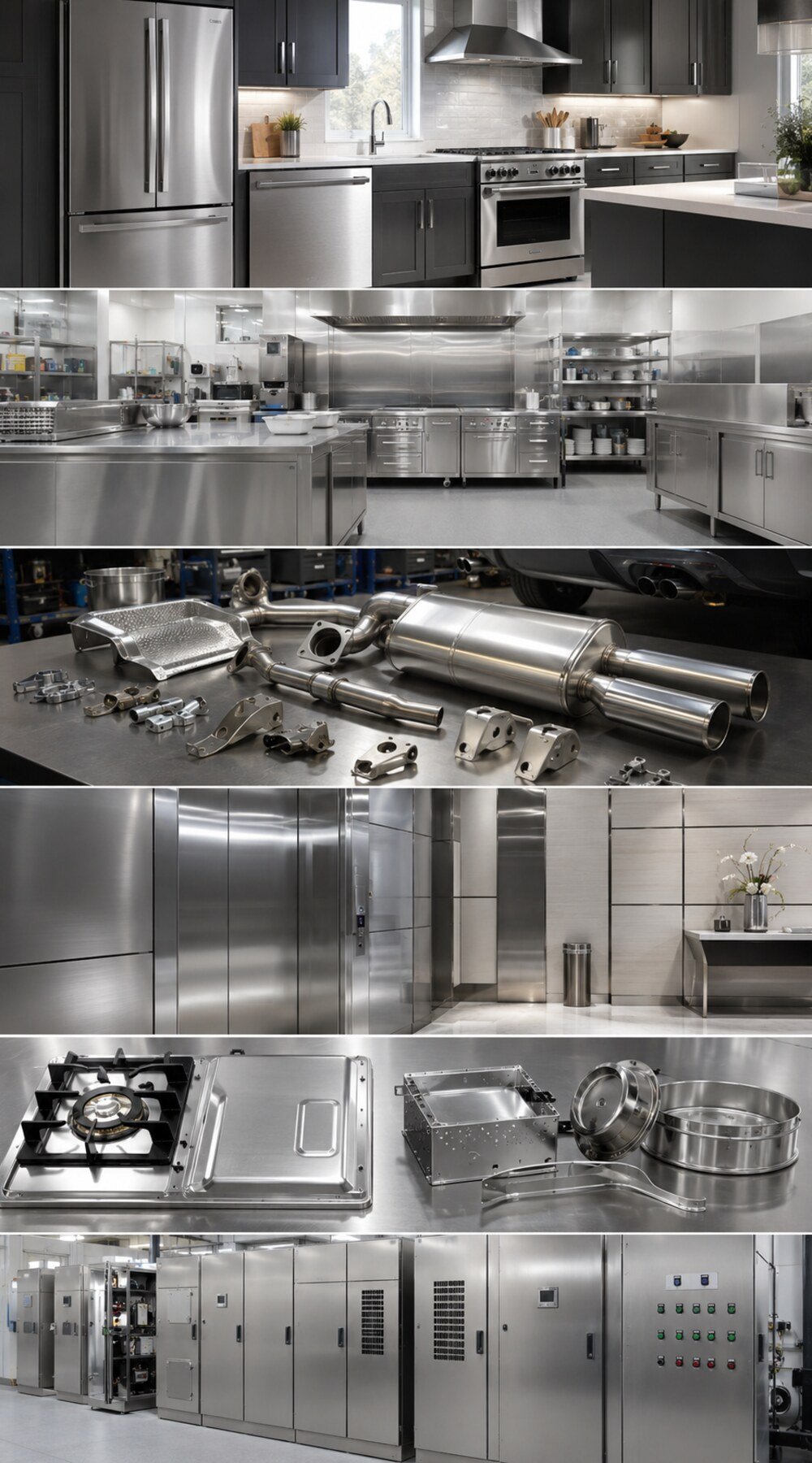 sus 430 stainless steel applications collage 1000x1800